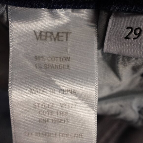 Vervet Jeans Los Angeles Distressed Skinny Jeans Women’s Size 29 Dark Wash Blue - Picture 11 of 11